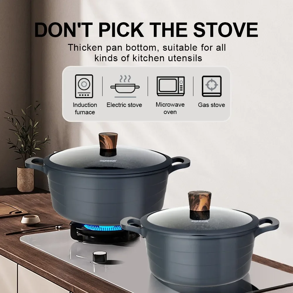Ceramic Non-stick Pan Suitable for Home Kitchen Cooking Induction Cooker Safe and Easy To Clean PFOA-free