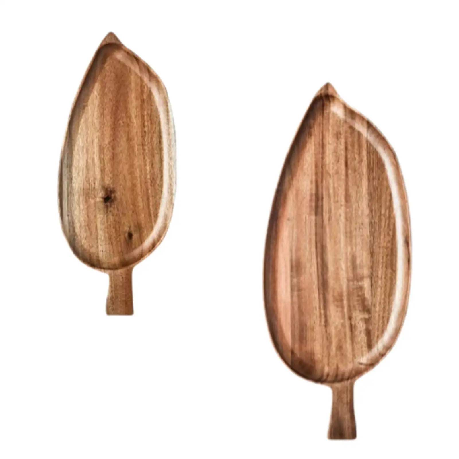 Decorative Wooden Serving Tray Rectangular Snack Platter Table Centerpiece Elegant Wood Plate for Kitchen Parties