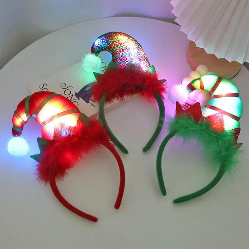 

Christmas LED Headband High Quality Material Lightweight And Portable Christmas LED Headband Perfect Gift For Family Friends