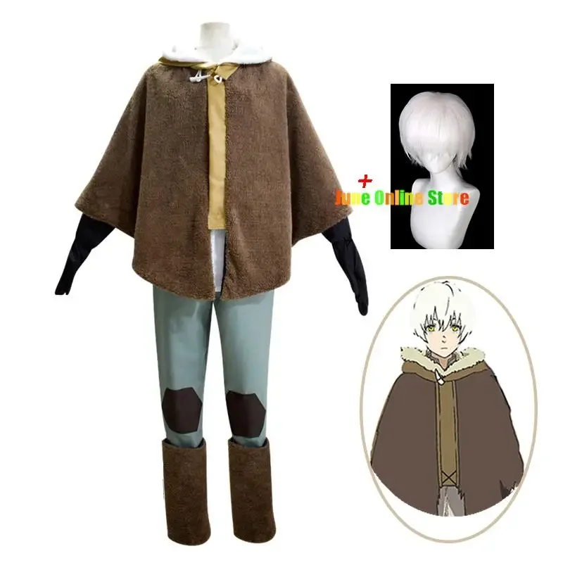 

Japanese Anime To Your Eternity Fushi Cosplay Costume Hoodie Coat Pants Outfits Halloween Wigs and Wig Cap Christmas Gifts