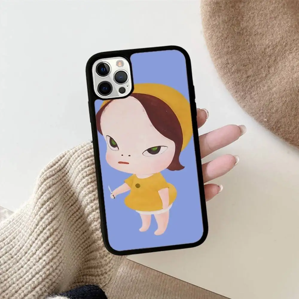 Japan Yoshimoto Nara Cartoon Girl Phone Case – Stylish Protective Back Cover