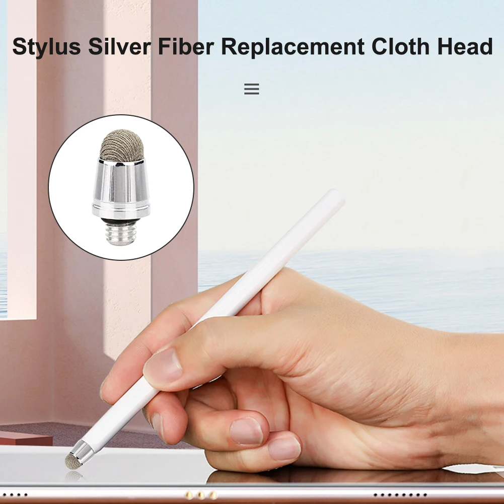 10pcs Replacement Mesh Fiber Tips with M5x0.8 Thread for Capacitive Stylus Pens