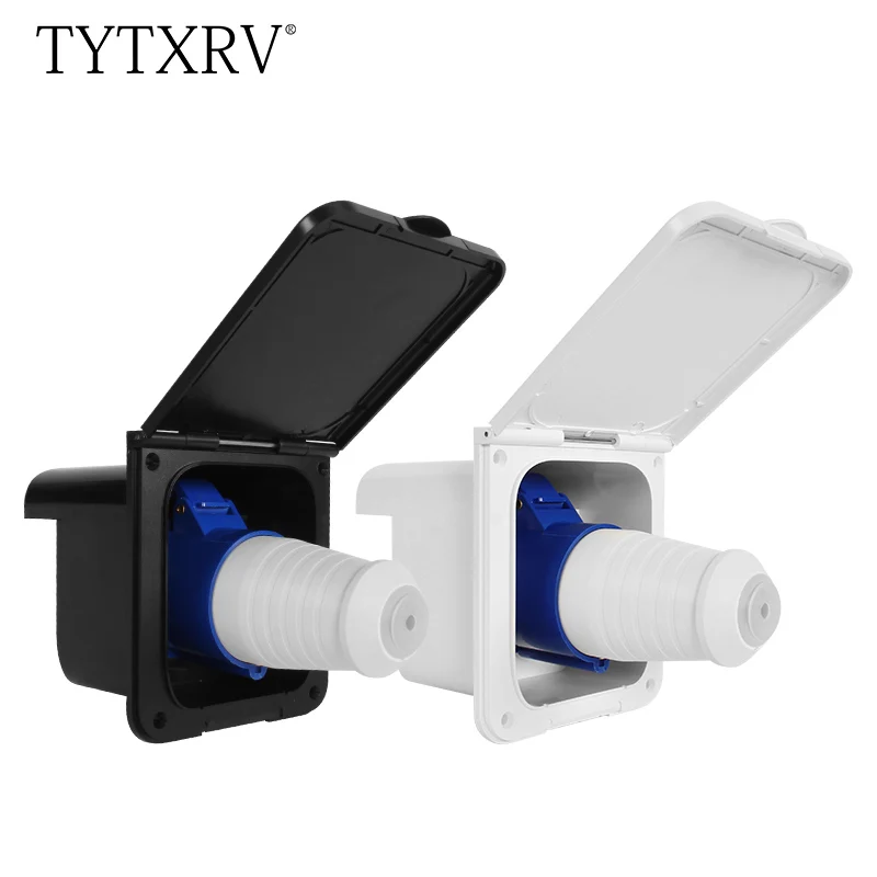 220V-250V 32A External Flush Hook Up power supply Waterproof Plug Socket TYTXRV apply to motorhome Caravan Camper accessories