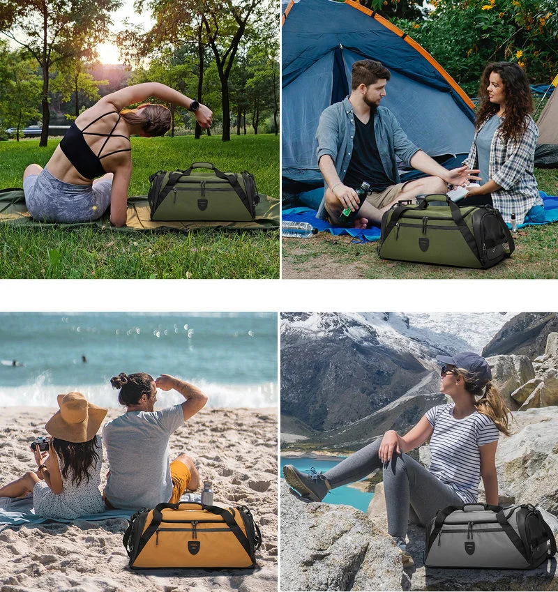 36L/40L Sport Fitness Bag Dry Wet Separation Capacity Gym Bags for Men Women Outdoor Hiking Camping Travelling Yoga Fitness Bags