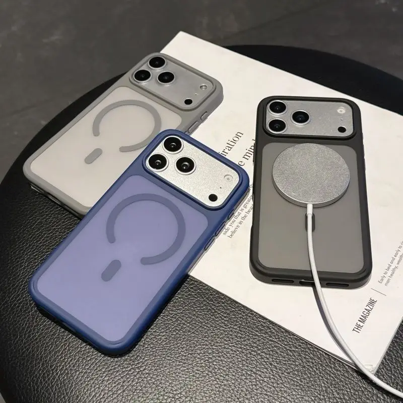 Luxury Magnetic Shockproof Armor Case with Magsafe Compatibility