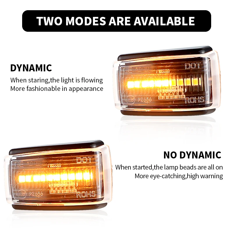 2 Stuks Dynamische LED-zijmarkeringslichten Voor Volvo V40 V70 S40 850