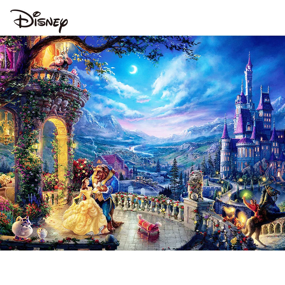 Disney Diamond Painting Beauty and The Beast Full Round Square