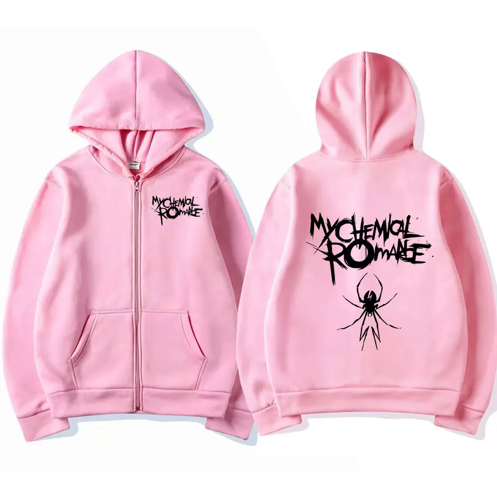 Rock Band My Chemical Romance Mcr Dead Zipper Hoodie Black Parade
