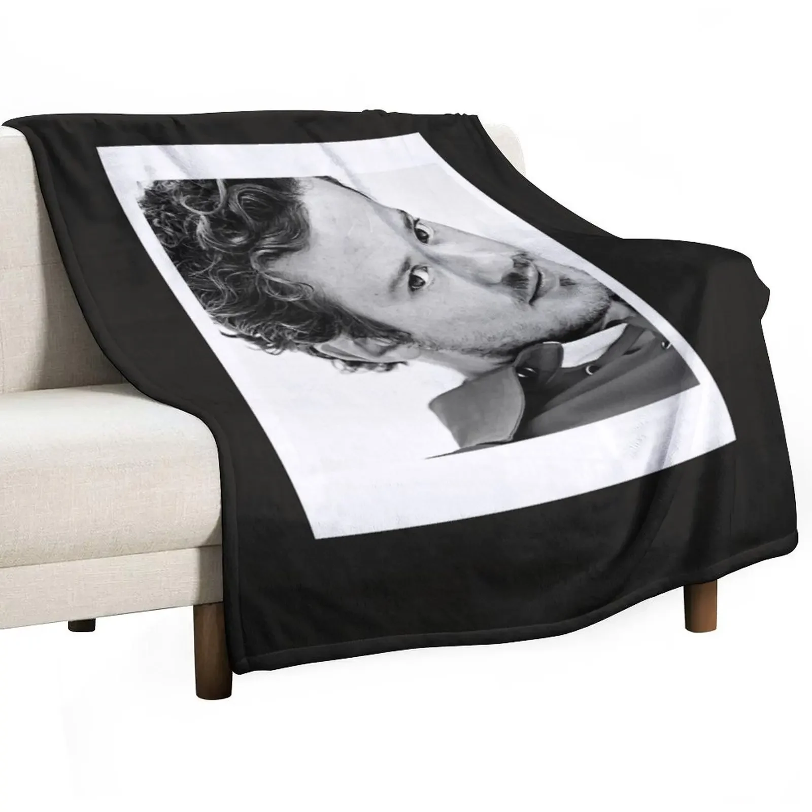 

Joseph Quinn Photo Throw Blanket Bed linens Thins Blankets