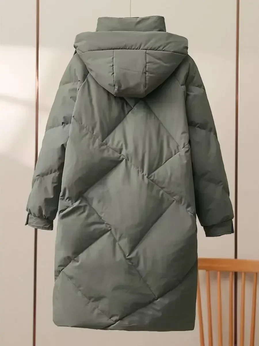 Ladies Winter Coat Women Down Cotton Hooded Jacket Woman Casual Warm Outerwear Jackets Female Girls Black Clothes