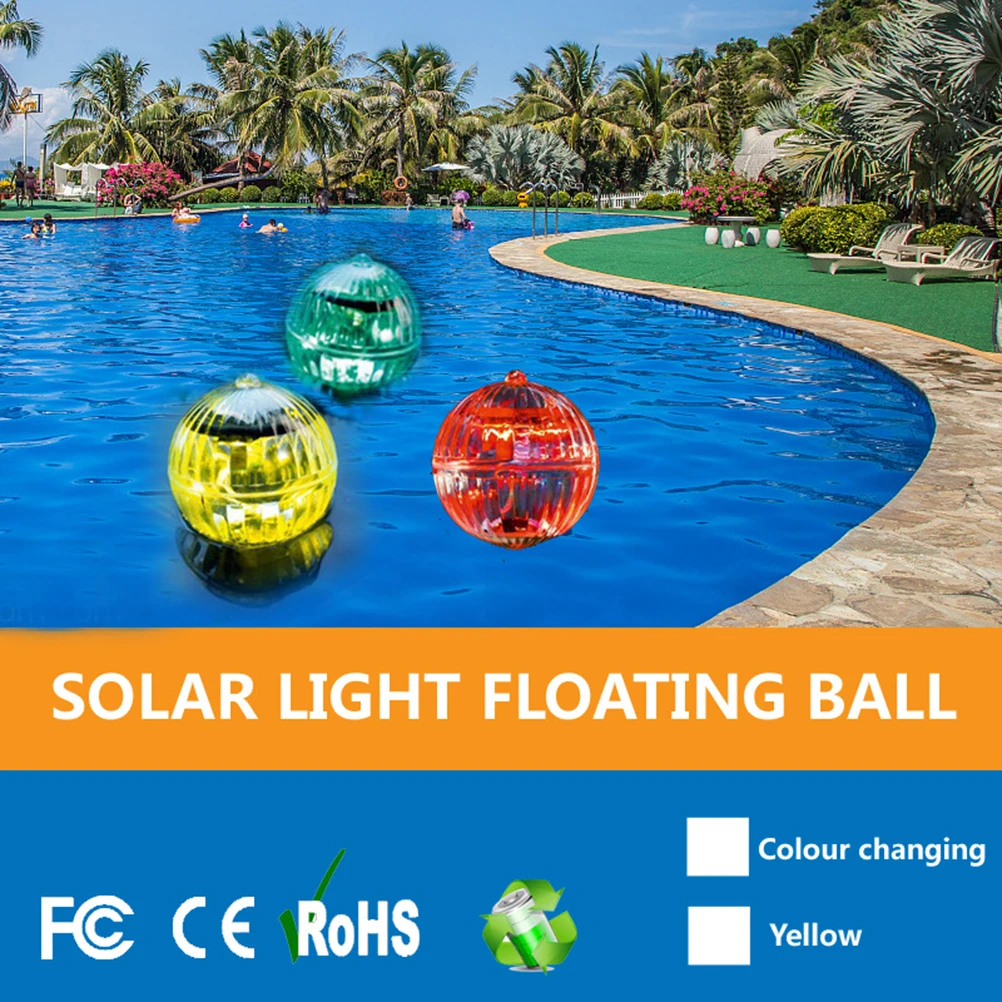 Solar Floating Lights Swimming Pool Waterproof LED Solar Power Multi Color Changing Water Drift Lamp For Outdoor Fish Tank Pond
