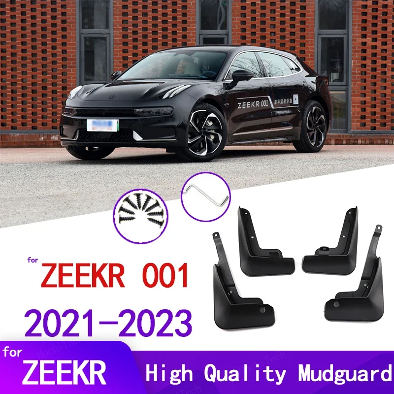 

4 шт., черные Брызговики для ZEEKR 001 2021 2022 2023