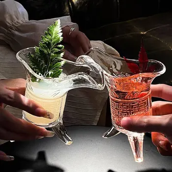 2 Pezzi Bicchieri Imperiali Creativi Rinforzati, Bicchieri Antichi per Vino, Liquori, Tè, Acqua, Whisky, Regalo di Capodanno 2