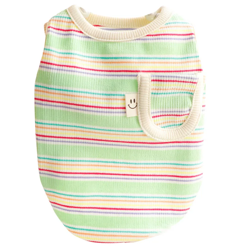 Dog Clothes Spring/Summer Thin Cat Princess Vest Cute Pocket Cotton Soft Miniature Dog Teddy Pet