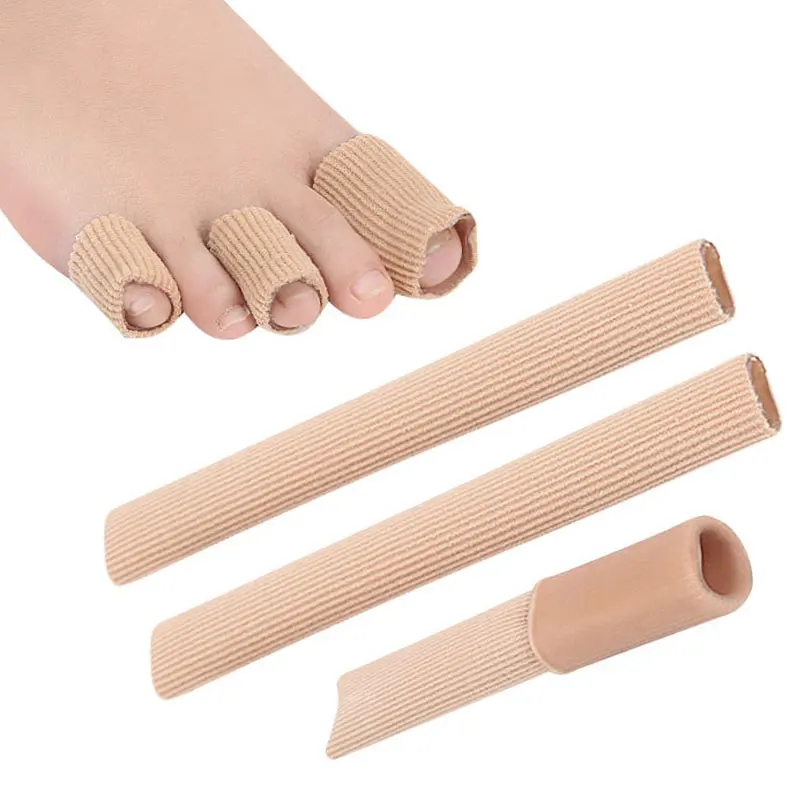 1pcs Toe Separators Fabric Gel Finger Toe Caps Cuttable Spacer Tube 24 Hours Pain Relief Footfinger Protector Foot Care Tool