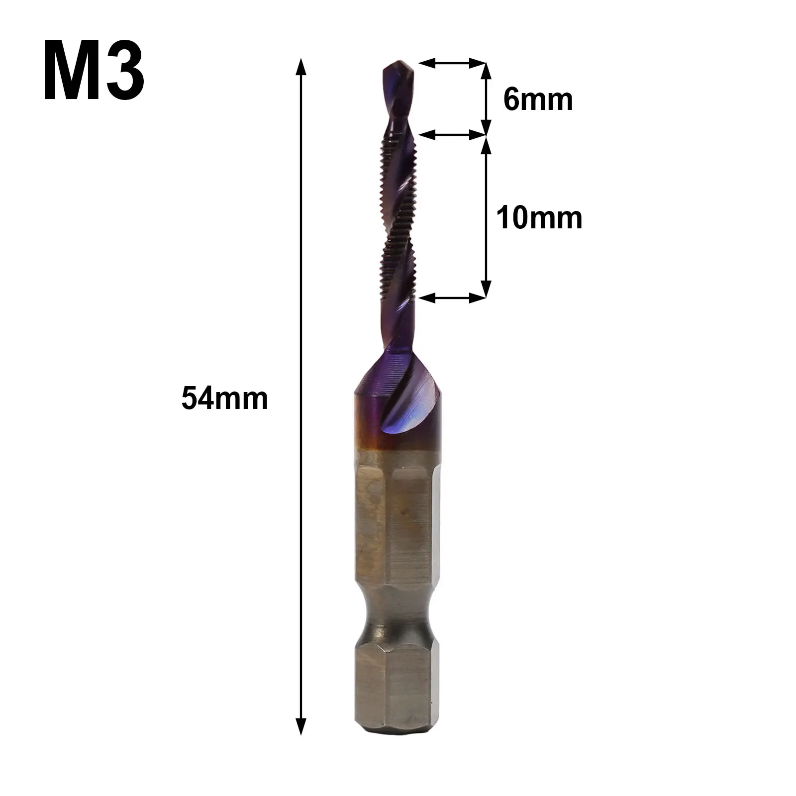 1ks ťuknout vrtačka kousek šestihranná stopka HSS lodní šroub kousek lodní šroub stroj ťuknout M3/M5/M6/M8/M10 pro dřevo aluminium žehlička energie nástroje součástky