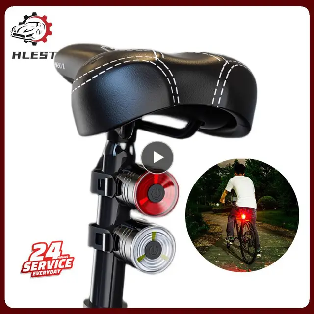 Bicycle Taillight Headlight 200 Lumen Waterproof Led Cycling Bike Light Flash Tail Rear Lights Road Mtb Bike Riding Equipment