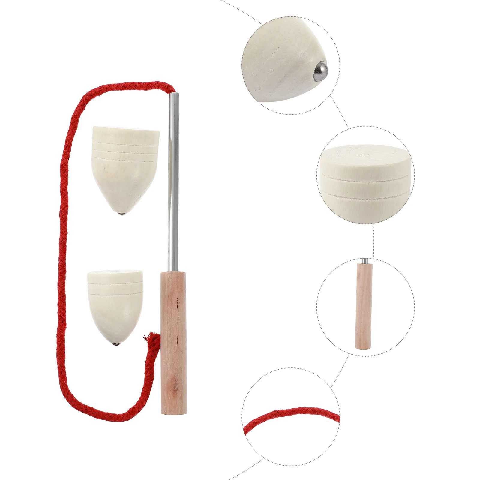 

5 Sets Top Tops Kids Educational Toy Bulk Toys Big Wooden Children Intelligence for