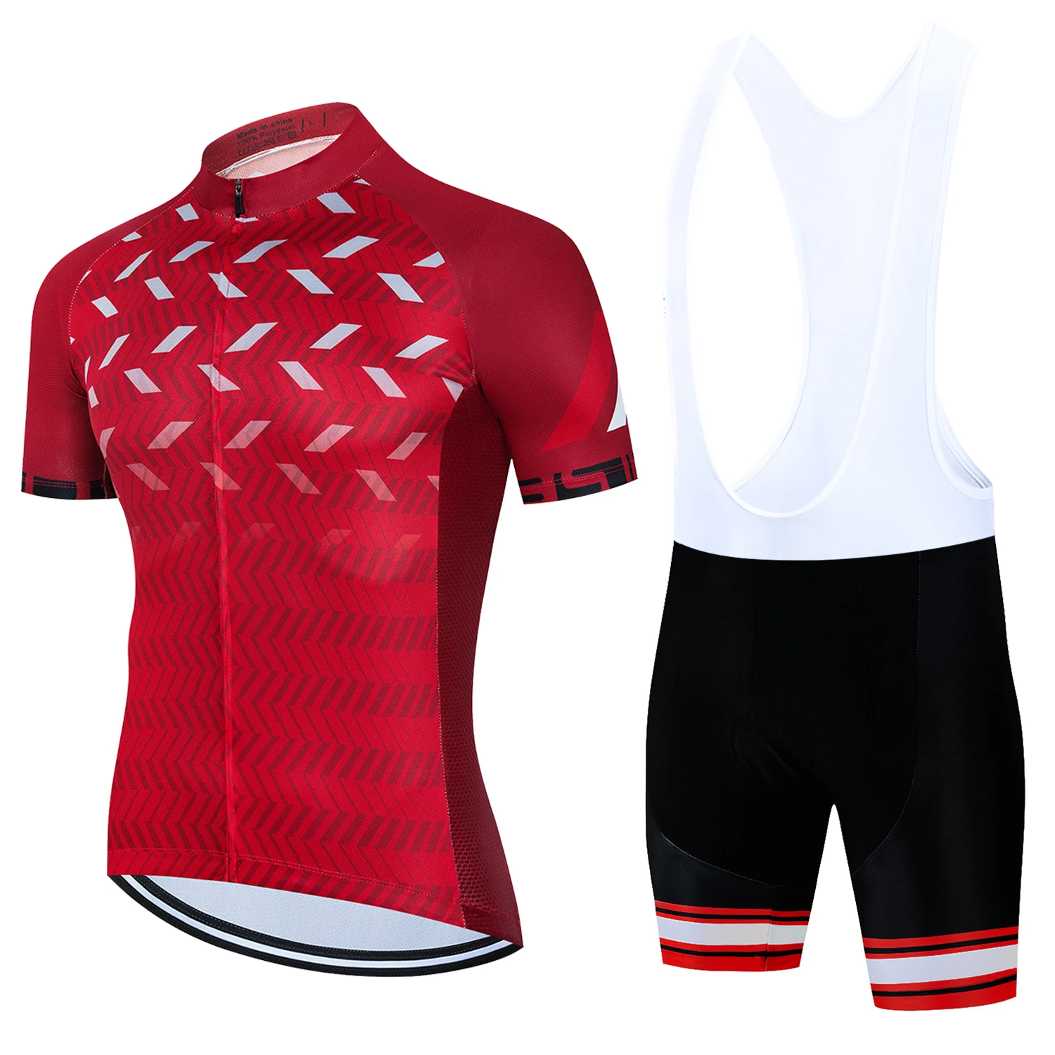 Men's Rainbow Team Cycling Jersey Set - Short Sleeve Summer Road Bike Apparel