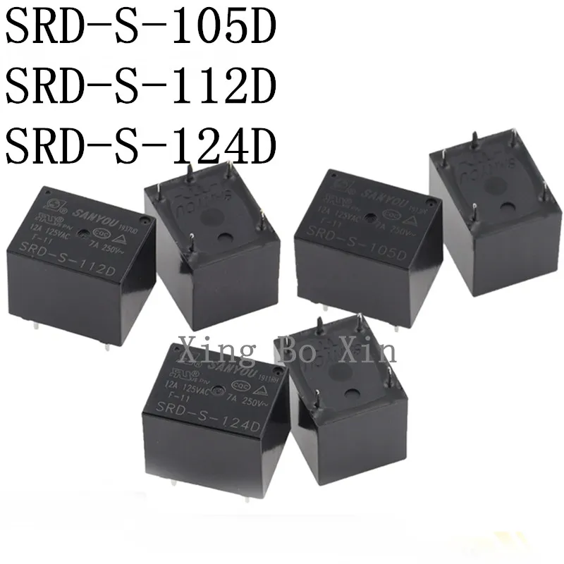 10 шт. 100% Φ 5 в пост. Тока 12 24 SRD S 112D DC5V В 5Pin 7A 250 перем. | Обустройство дома