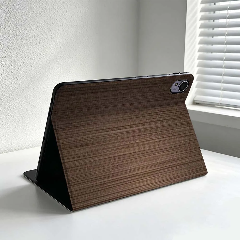 Luxurious Wood Grain Pattern Soft Tablet Case Cover