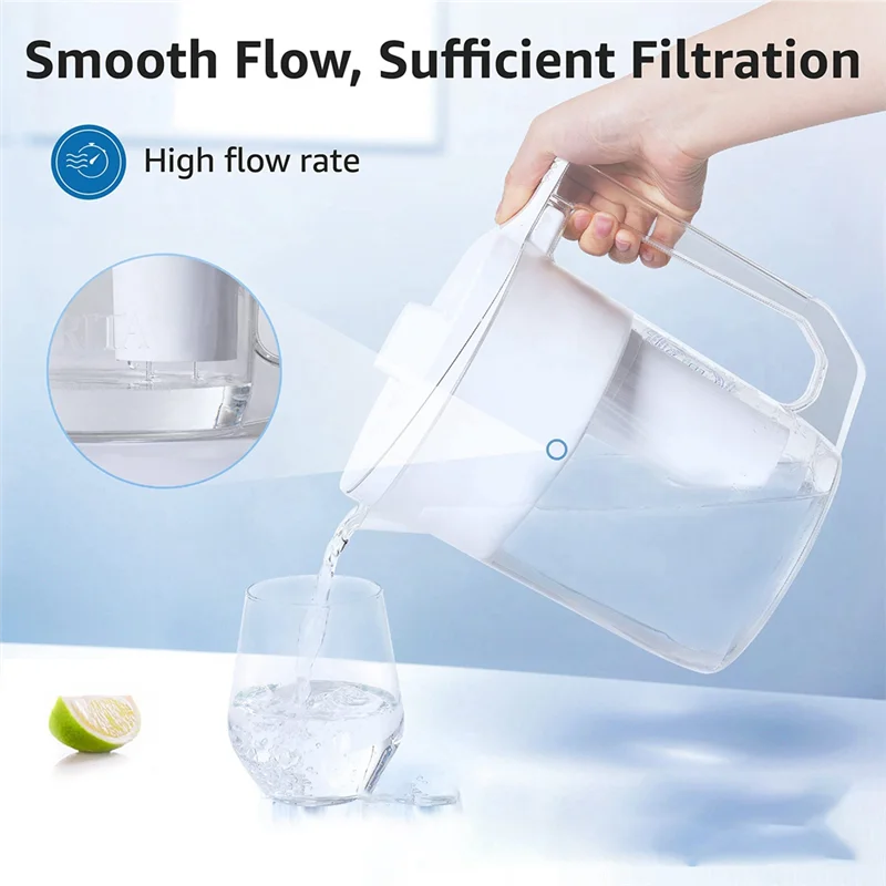 Pitcher Water Filter, Replacement For Filters, Pitchers, Dispensers, Brita&reg; Classic OB03, Mavea&reg; 107007, 35557, And More