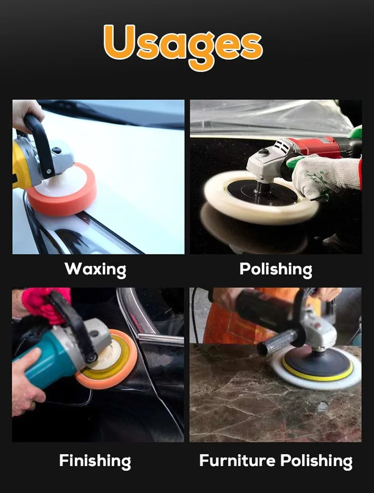 8/11/14Pcs Car Polishing Sponge Pads Kit Foam Pad er Kit for Motorcycle vehicle Removes Scratches