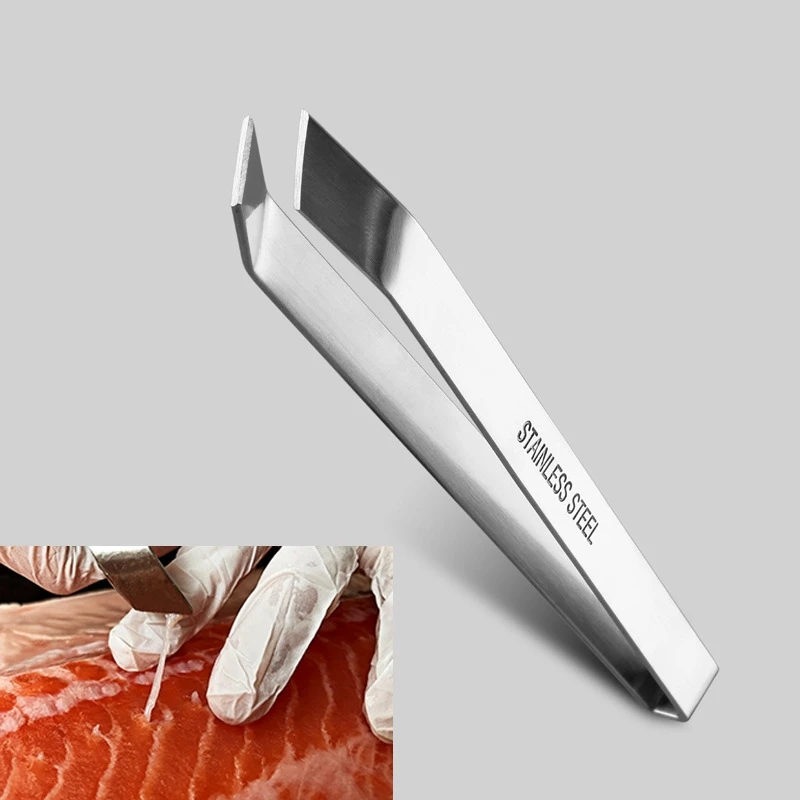 1Set Stainless Steel Fish Bone Clip Pig Hair Clip Household Hair Kitchen Tool