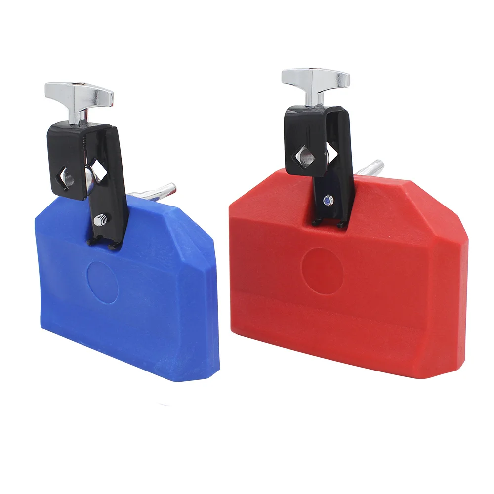 Cowbell Color Drum Cowbell Clapper Set Pitched Durable Treble Jazz Drum ABS Bell Percussion Drums Part Accessories