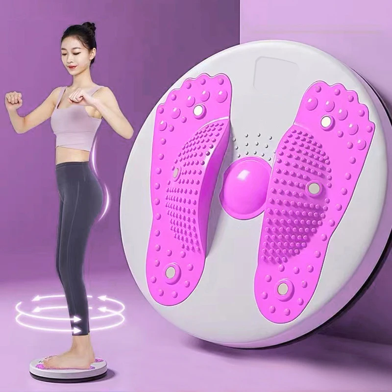 thumbnail interactive-video image 1 of 360 Degree Waist Twister Board With Pull Ropes - Silent Abs & Core Workout Machine 1 of 4