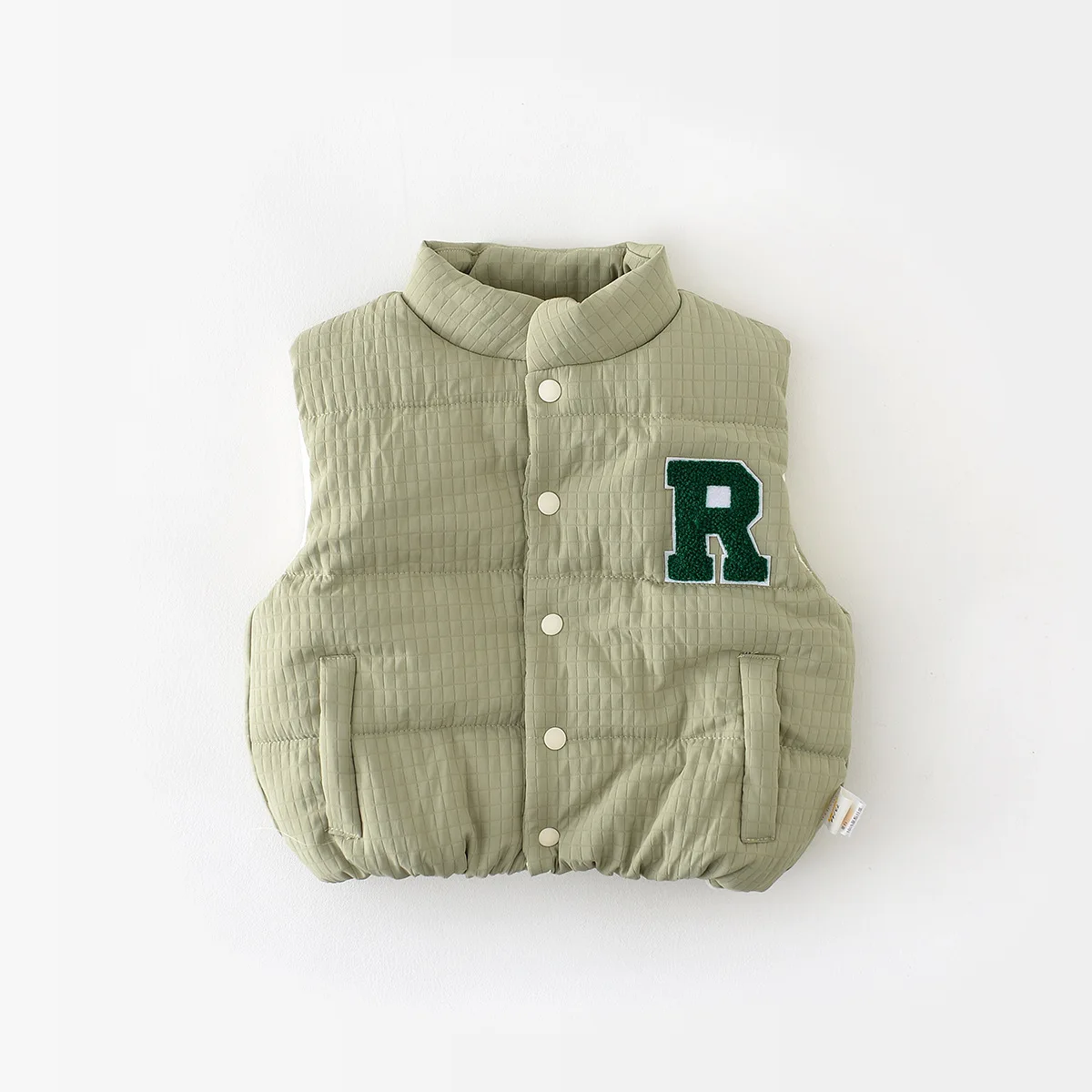 Winter New Baby Sleeveless Warm Vest Cotton Infant Letter Casual Vest Jacket Toddler Boys Girls Thick Windproof Coat