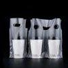 Milk Tea Takeaway Packaging Bag Beverages Coffee Single Cup Double Cup Bag Disposable Transparent Plastic Portable Packaging Bag 2