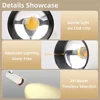 Set LED Track Light Dimmable Track Lamp AC180-265V COB led Spotlight  for Living Room Kitchen Clothing Store Rail Lamp Lighting 5