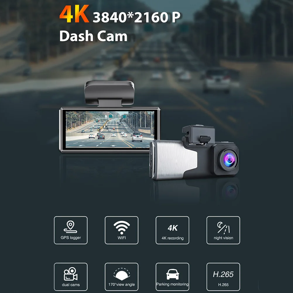 ultra hd real carro dvr câmera wifi