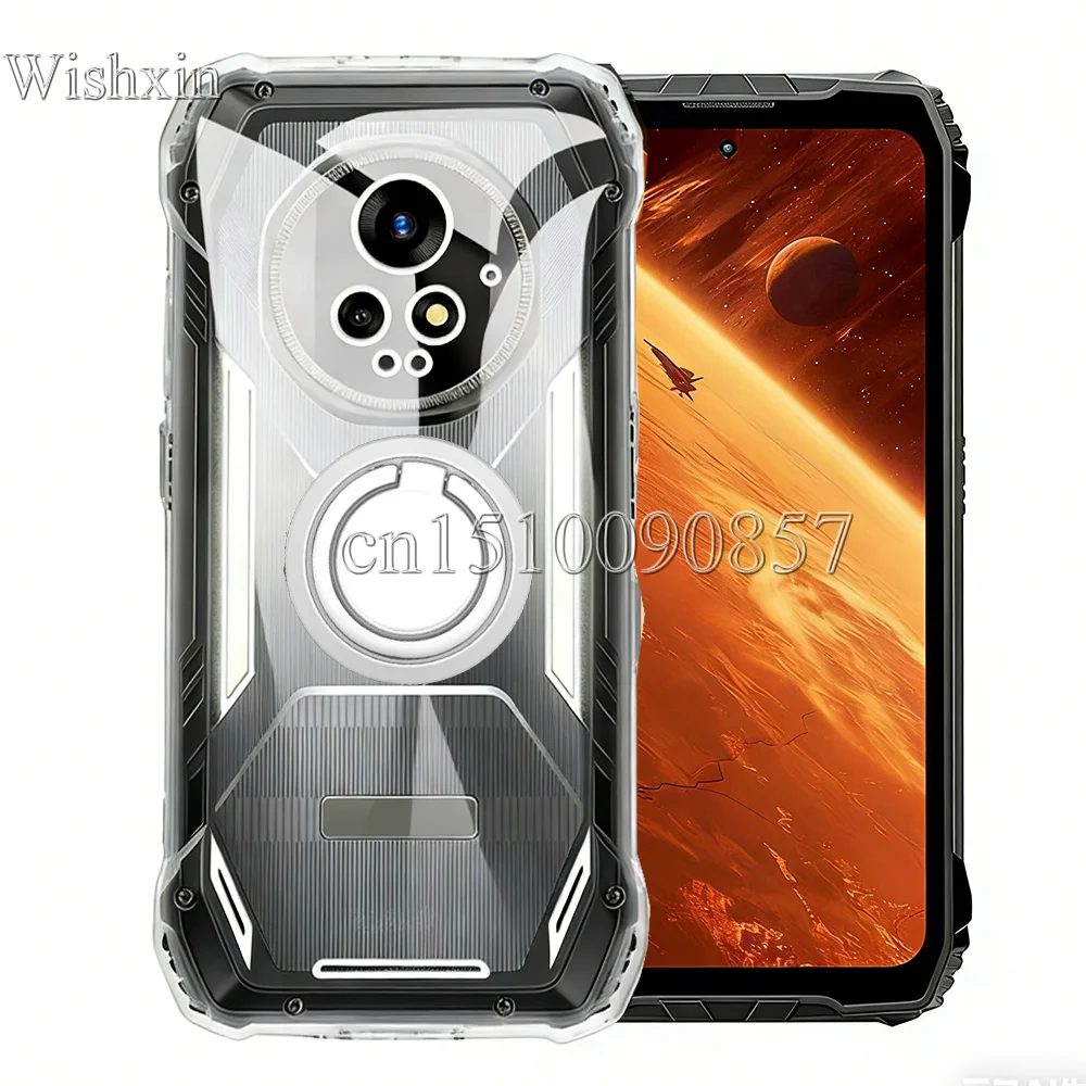 Ring Holder Shockproof Soft TPU Kickstand Case Cover