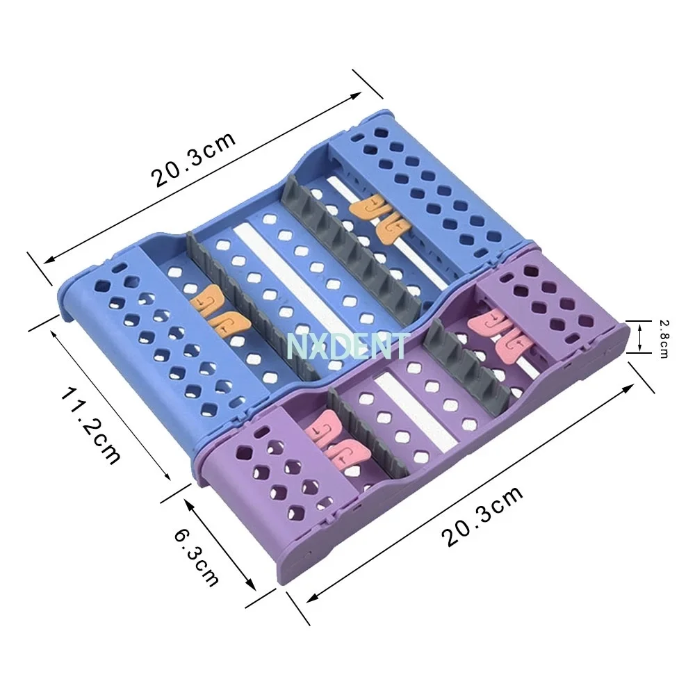 

Dental Instrument Box 135℃ Autoclavable Dental Instrument Holders for 4pcs 8pcs Dental Instrument Sterilization Box
