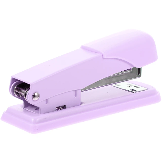 1PC Mini Plier Stapler Cute Handheld Desktop Stapler Purple