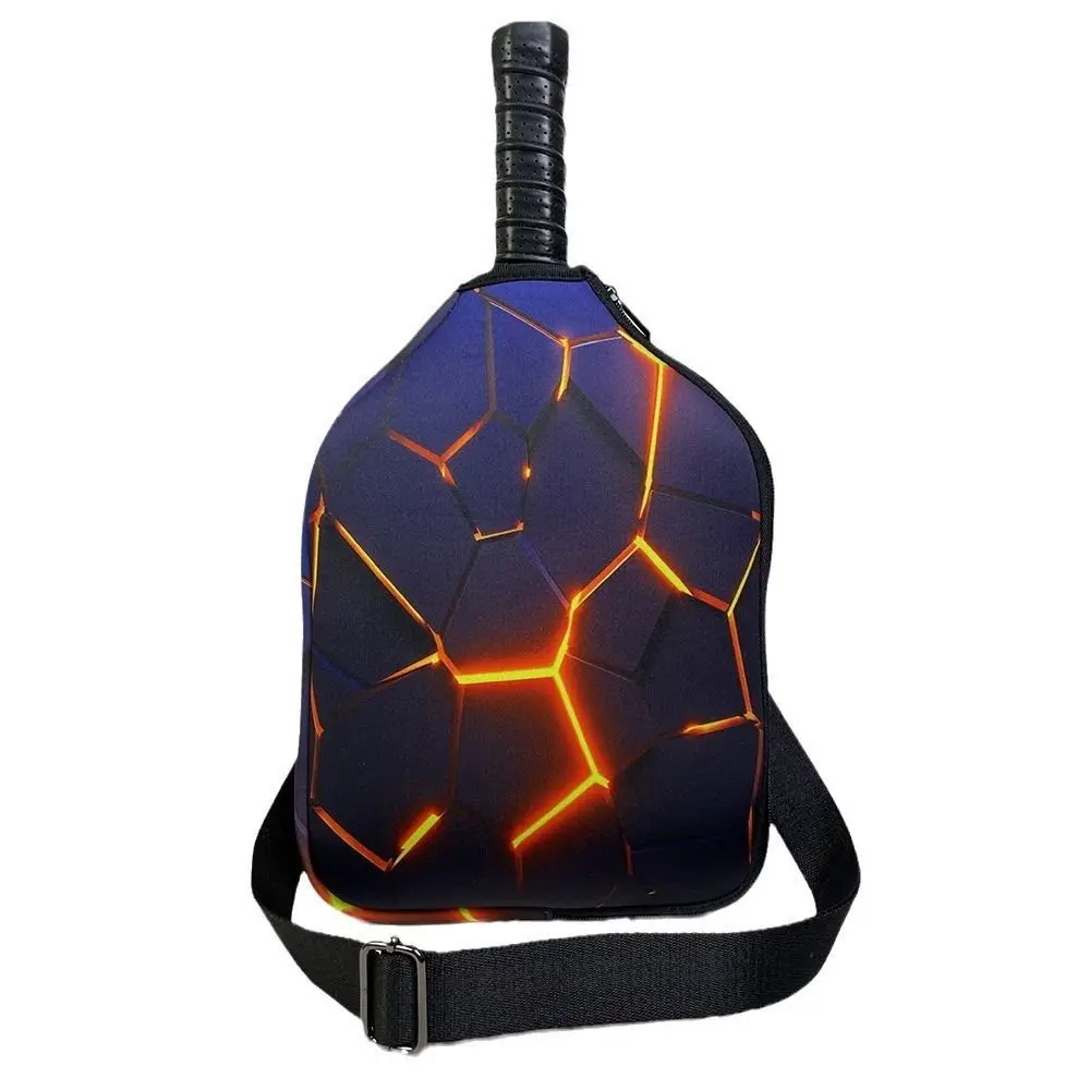 Neoprene Pickleball Racket Crossbody Bag Protective Storage Pickleball Paddle Sleeve Durable Organizer Protector Racket Shoulder 3