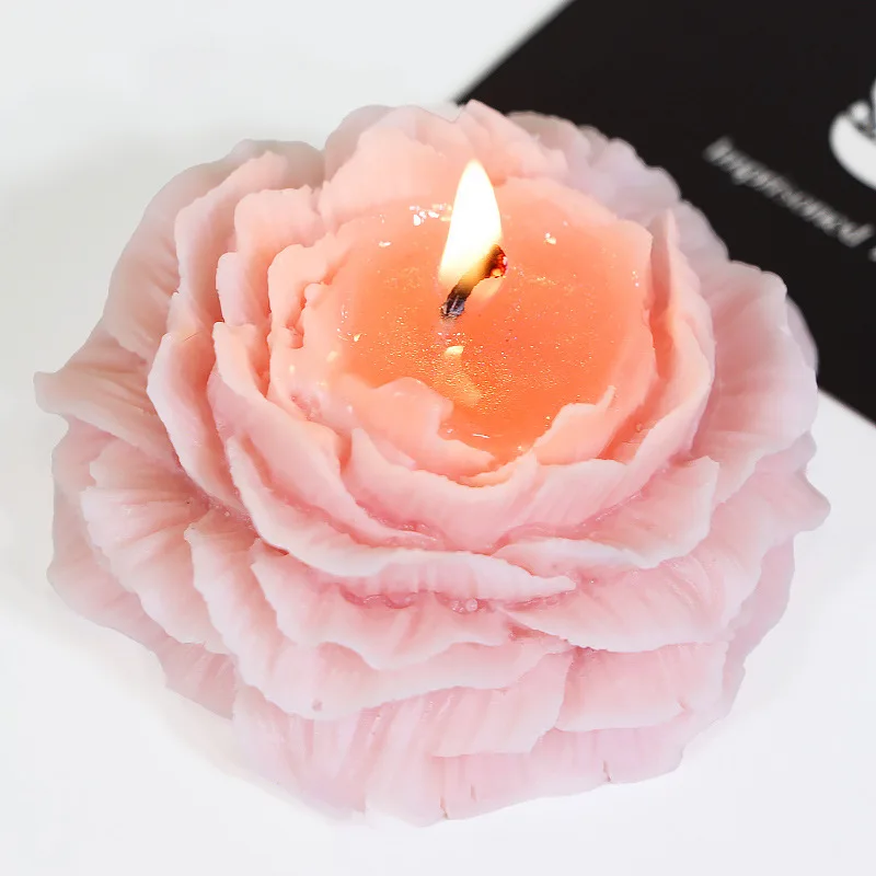 Exquisite Gold 45 Degree Peony Rose Scented Handmade Aromatherapy Wax for Sensual SM Play, Easy to Clean Adult Accessories