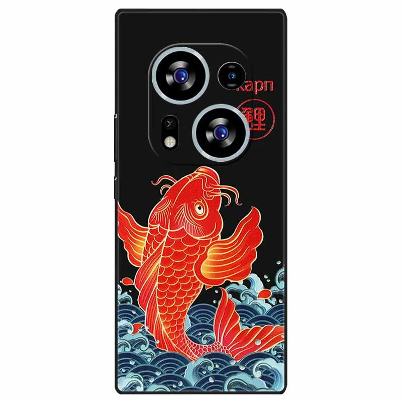 Charming 3D Relief Soft TPU Silicone Phone Case for Tecno Phantom X2 Series