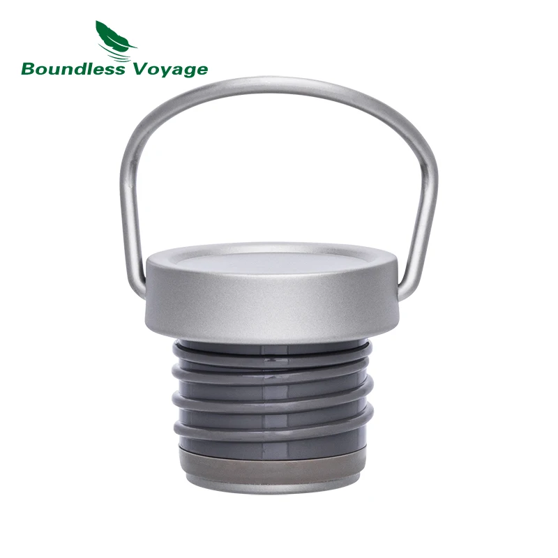 Boundless Voyage Wide Mouth Titanium Water Reusable Sport Drinking Bottle For Camping Hiking Picnic Climbing Running_voghion.com