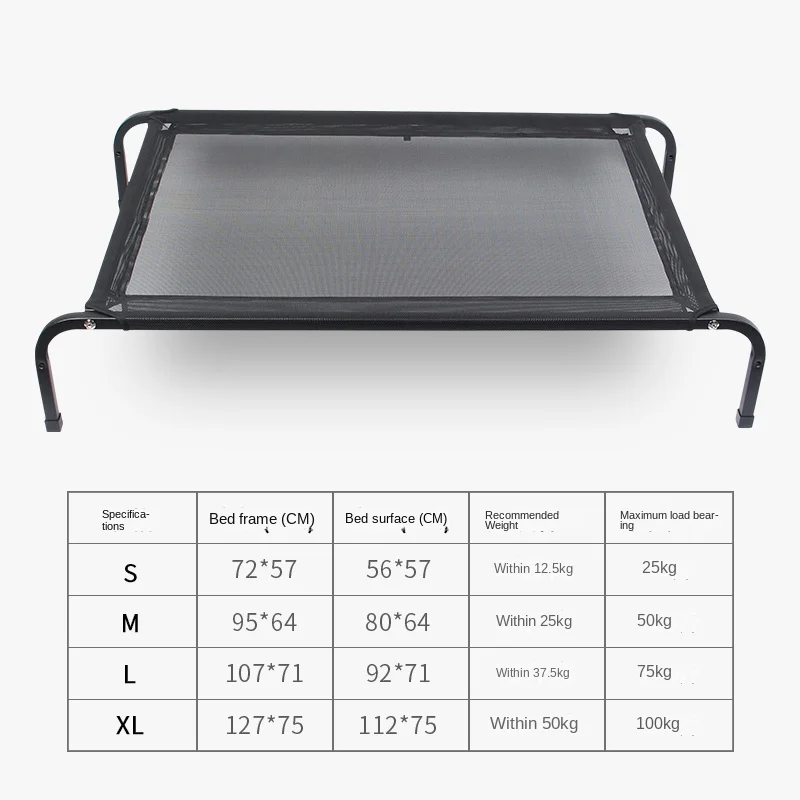 

Kennel Four Seasons Universal Dog Bed Pet Dog Camp Bed Golden Retriever Large Dog off the Ground Summer Cool Nest