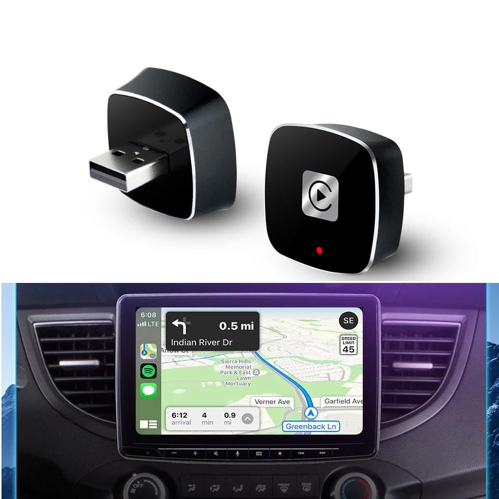 2in1 Wireless CarPlay Adapter & Android Auto Wireless Android Auto ...
