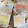 6style 100sheets/book Four Seasons Life Scenery Material Memo Book DIY Handmade Material Scrapbook Background Decorative Paper 1