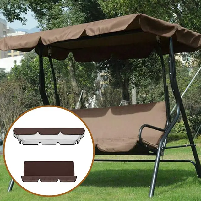 Felső Esőhuzat Eső Esők Fodros Park Esőálló Burkolat Kültéri Terasz Szék Porpor Borítók Vízálló Lengő Ülés Burkolata - Image 3