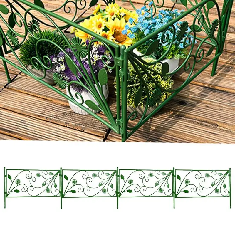 

Garden Landscape Edging Border Lawn Edging Decorative Outdoor Landscape Fence Patio Lawn Yard Flower Bed Plastic Fencing Barrier