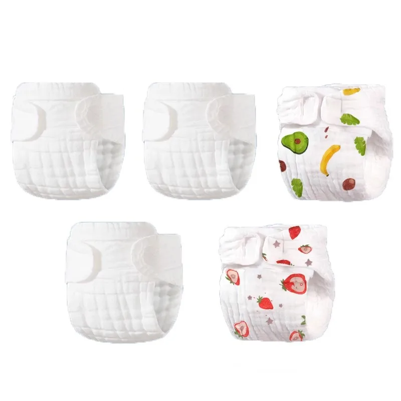 Thick Reusable Baby Cloth Diaper All In One Summer Pure Cotton Pocket Thicken waterproof diapers,cloth diapers