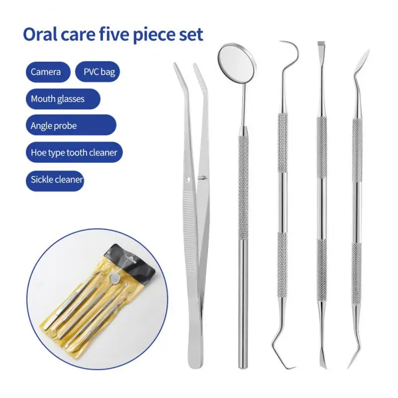 Strumenti Odontoiatrici Inox Set Dentale Base Da 3 Pezzi - Pinzette, Specchio Ed Esploratore In Acciaio Inox, Per Studenti O Hobbisti Wolfman Razor - Foto 5