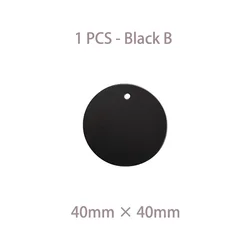 Enhanced Universal Metal Plate & Ring for Magnetic Phone Stands and Holders (Black B - 1 PCS)