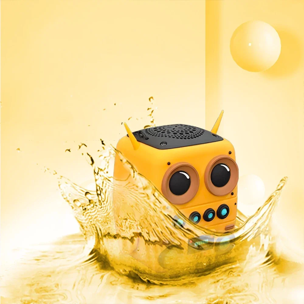 

2024 New Cute Cartoon Yellow Bluetooth Sound Gift Speaker Man Outdoor Waterproof Convenient Speaker Series Silica Gel